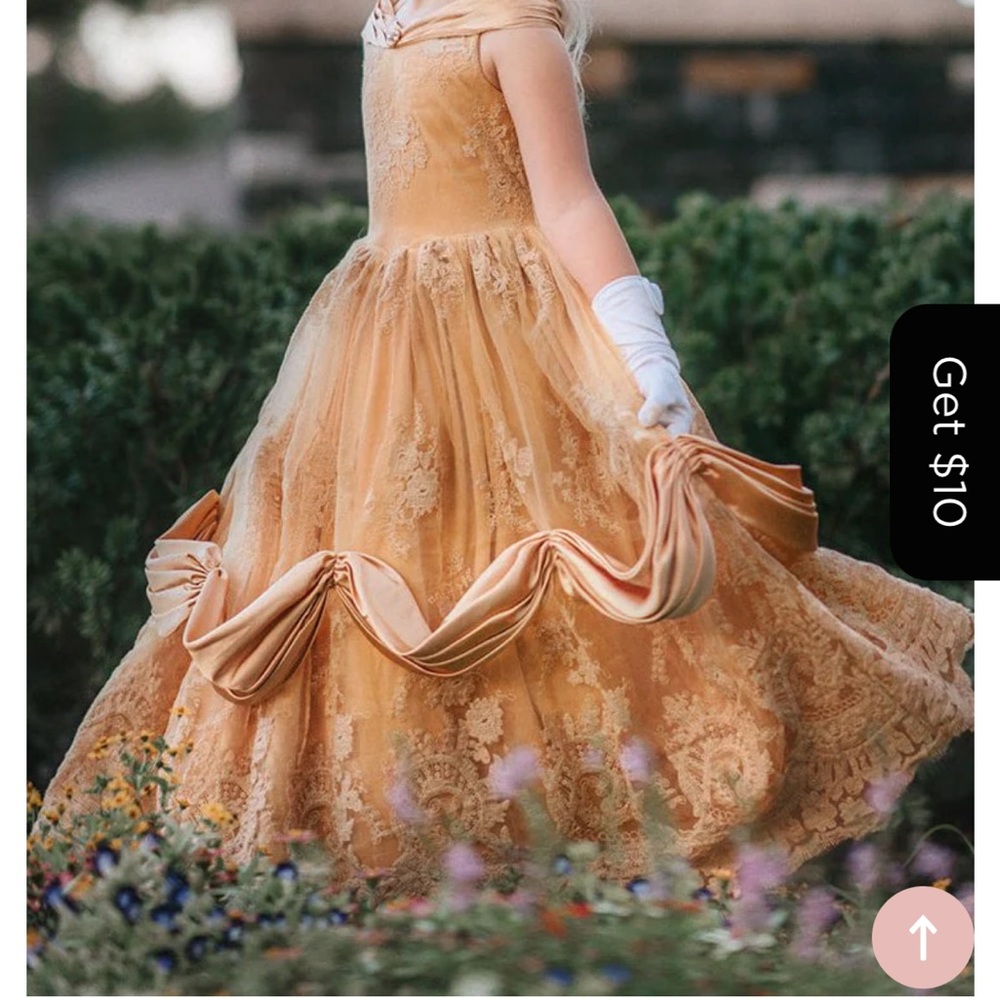 Belle Inspired Only Little Once Ball Gown